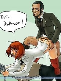 Horny professor fucks student in lecture hall - 3d porn toons